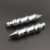 HONGK- Motorcycle Chrome Bamboo Style Foot Peg Foot Rest Compatible