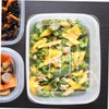 KICHOUSE 4pcs Lunch Box Snack Box Covers Food Storage Bin