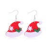 6 Pairs Christmas Drop Earrings Set, Christmas Themed Earrings Christmas