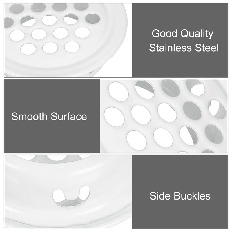 uxcell 24Pcs Air Vents Circular Flat Soffit Vent 50mm/2" Stainless