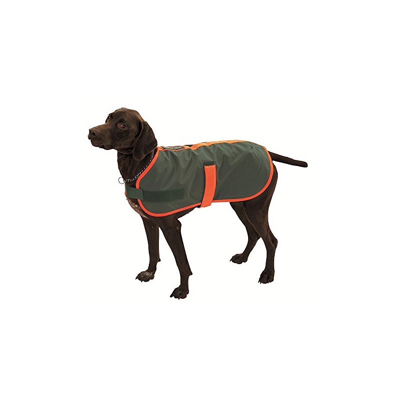 FARM-LAND Dog Thermal Blanket Thermal Coat with Signal Orange Edging