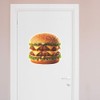 Extra Large 460mm 'Double Cheeseburger' Permanent Sticker Decal for Cars/Windows/Bins/Walls