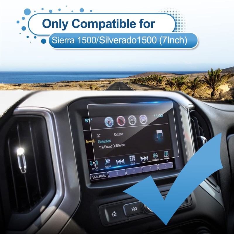 Coleya 2022-2025 Sierra 1500/2500HD/3500HD Screen Protector for GMC Sierra (Pro)