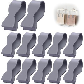 12 Pcs Kitchen Towel Clips,U-Shape Towel Clip,Towel Clips for Kitchen,Hand Towel Clips,Kitchen Clips Chair Towel Clips,Beach Towel Clip Hand Towel Clips for Bathroom Kitchen Oven Dishwasher (Gray)