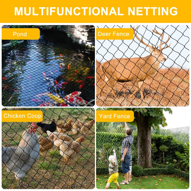 BSTPCOO Nylon Bird Netting 50'x50' with 2.4" Square Mesh Hawk