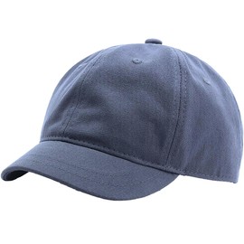 Haveli Men's Soft Cotton Short Brim Cap, Hat, Baseball Hat, Solid Color, Baseball, gray