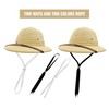 100% Straw Helmet Pith Sun Hat Summer Men Vietnam War