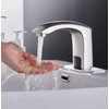 Automatic Sensor Touchless Bathroom Faucet Brushed Nickel Match Pop Up