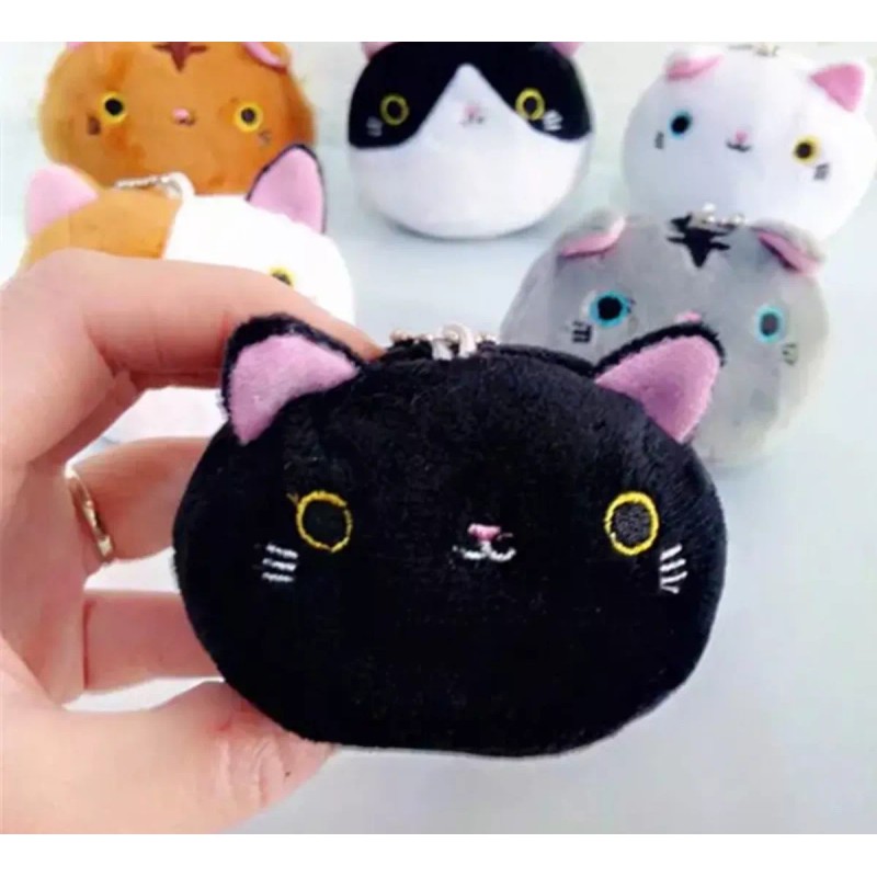 BRUJITA WAX Llavero De Cara De Gatitos De Peluche