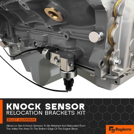 Knock Sensor and Harness Relocation Bracket Kit Compatible with 1997-2007 GM Gen 3/III LS V8 Engines (LS1, LM7, LR4, LQ4, LS6, L59, LQ9, LM4, L33) - 551216-KN30