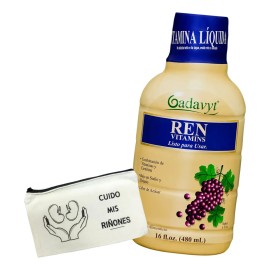 Gadavyt Vitamina Renal Líquida Sabor Uva 480ml Con Regalo