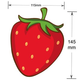 AK Giftshop Berry First Birthday Bunting Strawberry Baby 1st Party Decorations - 12pcs / 2.5m Ribbon