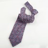 Alizeal Mens 3.15inches Exquisite Floral Tie with Small Flower Printed
