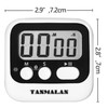 Easy to USE, Digital Timer Kitchen Timer, Magnetic Timer,Tanmalan(Black,1 Pack)