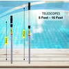 SKIMLITE MANUFACTURING Dually 9016 Telescopic Pool Pole 8-16 Ft Dual