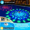 Pircaath 2025 Upgrade Digital Pool Thermometer Floating Easy Read, Solar