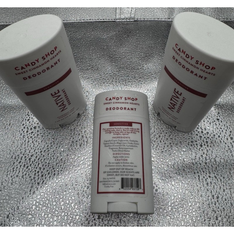 Native 3pk Native Deodorant Candy Shop/ Paraben & Aluminum Free