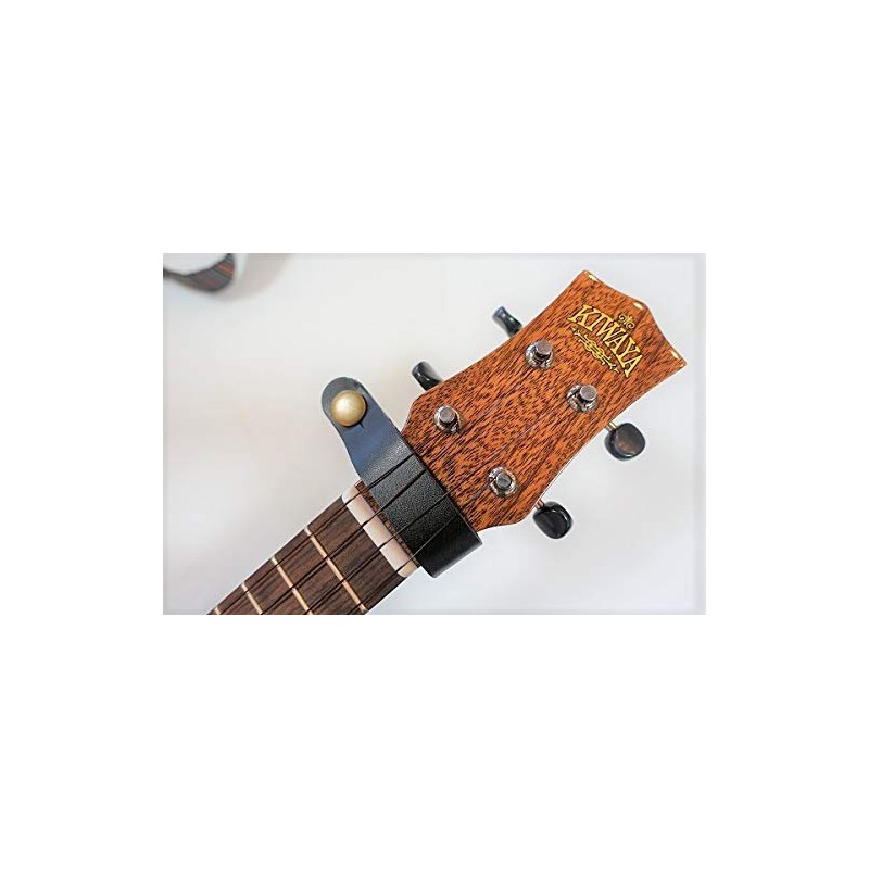 [KIWAYA] HS-BR Ukulele Genuine Leather Head Strap BRW (Perfect for