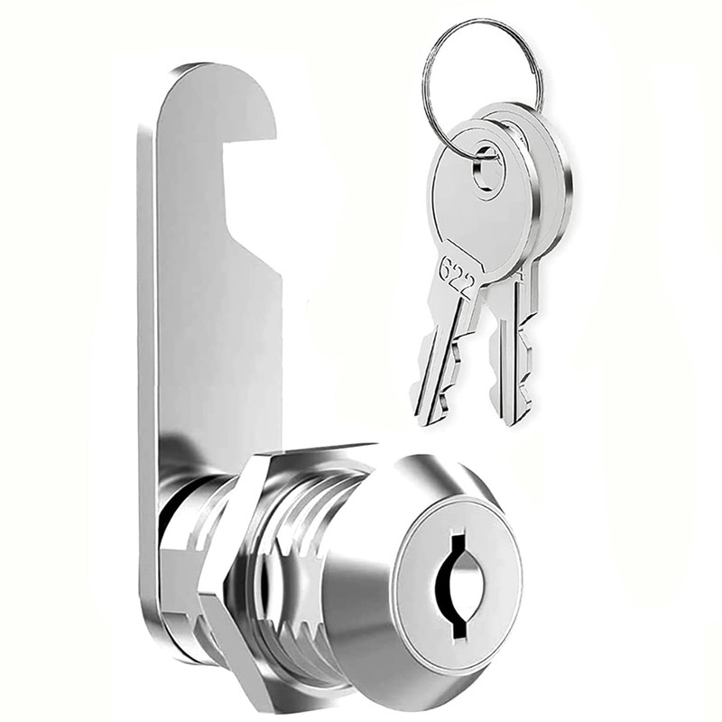 Litensh Cabinet Cam Locks 30mm, Mailbox Lock with Key Different,