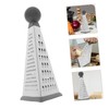 GRIRIW Ergonomic Handle Cheese Grater Set 4 Sides Box Grater
