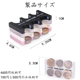 MTDDYMXLFG Coin Holder, Coin Holder, Sorting, Money, Coin Purse, Mobile Coin Holder, Killing Time, Stress Relief, Convenient Goods, Storage, Coin Case, Wallet, Black