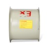 BIXIBIN 12-Inch Explosion-Proof Axial Fan, Ventilation Fan Cylinder Pipe Spray