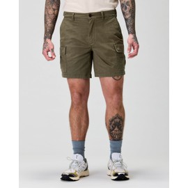 Huckberry Flint and Tinder 365 Cargo Short - 7" Inseam Mens Shorts, Military Olive, 34 Waist
