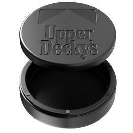 ZPACK Magnetic Metal Can, Holder, Metal Container, Carved Tin with Magnetic Closure, Aluminum Container, Slim Pouch Can, Gift for Him (Gunmetal)