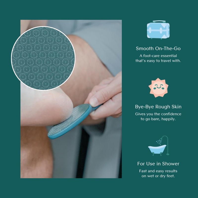 Bare August Glass Foot File Callus Remover - Heel Scraper