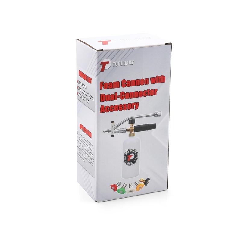 Tool Daily Foam Cannon with Dual Connector Accessory, 1/4 Inch