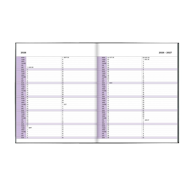 Academic Diary 2025-2026 A5 Week to View by Pirongs |