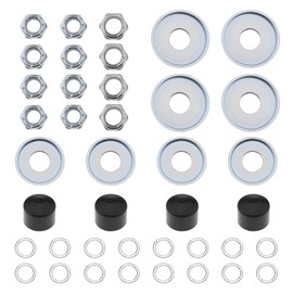 EMSea 2 Sets Universal Skateboard/Skate Truck Rebuild Kit Includes Top/Bottom Bushing Washers Pivot Cups Kingpin Nuts Axle Nuts Speed Rings