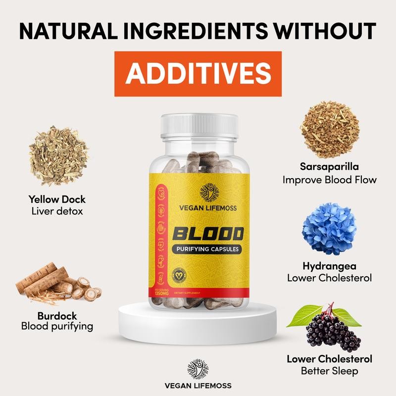 Blood Purifying Capsules Dietary Supplement