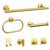 Bathroom Hardware Set, 7 Pcs Bathroom Towel Rack Stainless Steel