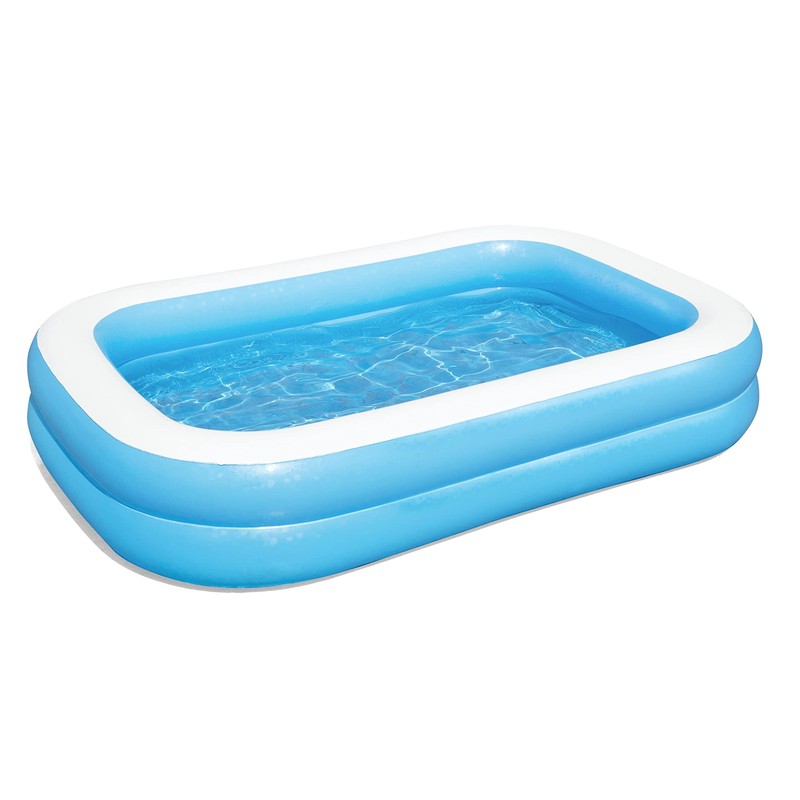 H2OGO! Blue Rectangular 8'6" Inflatable Family Pool | Perfect for
