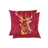 Emma Barclay Velvet Stag - Large Soft Plush Velvet Cushion