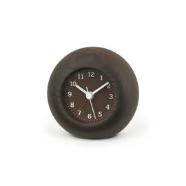 レムノス 置き時計 アラーム時計 レスト 丸 ブラウン rest LA13-12 BW Lemnos