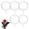 Wide Neck Bobo Balloons, 5Pcs Bubble Balloons, 33 inches Clear