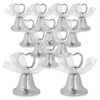 Silver Bell Place Tarjeteros para números de mesa, menú de