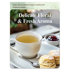 LOOMICA Organic Jasmine Green Tea Bags, USDA Certified, Organic Green Tea with Jasmine Flowers, Refreshing & Aromatic, Floral Infusion for Relaxation, No Sugar Added, 20 Counts, (Pack of 2)