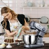 Stand Mixer, 6 QT 600W Tilt-Head Dough Mixer, 6+P speed