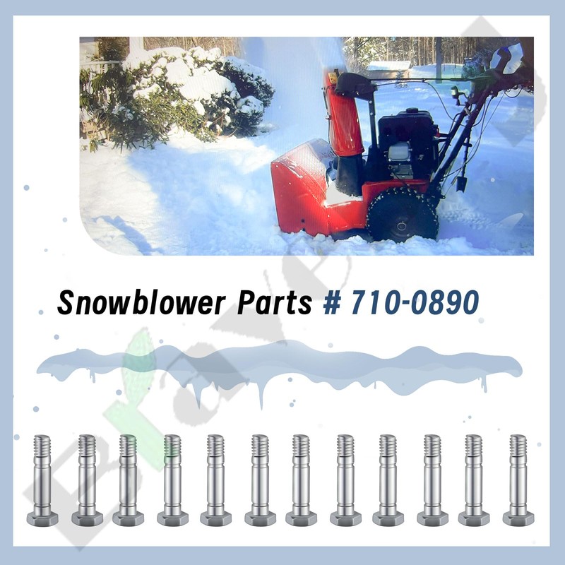 12 Pack 710-0890 Shear Pins With Nuts Compatible with MTD