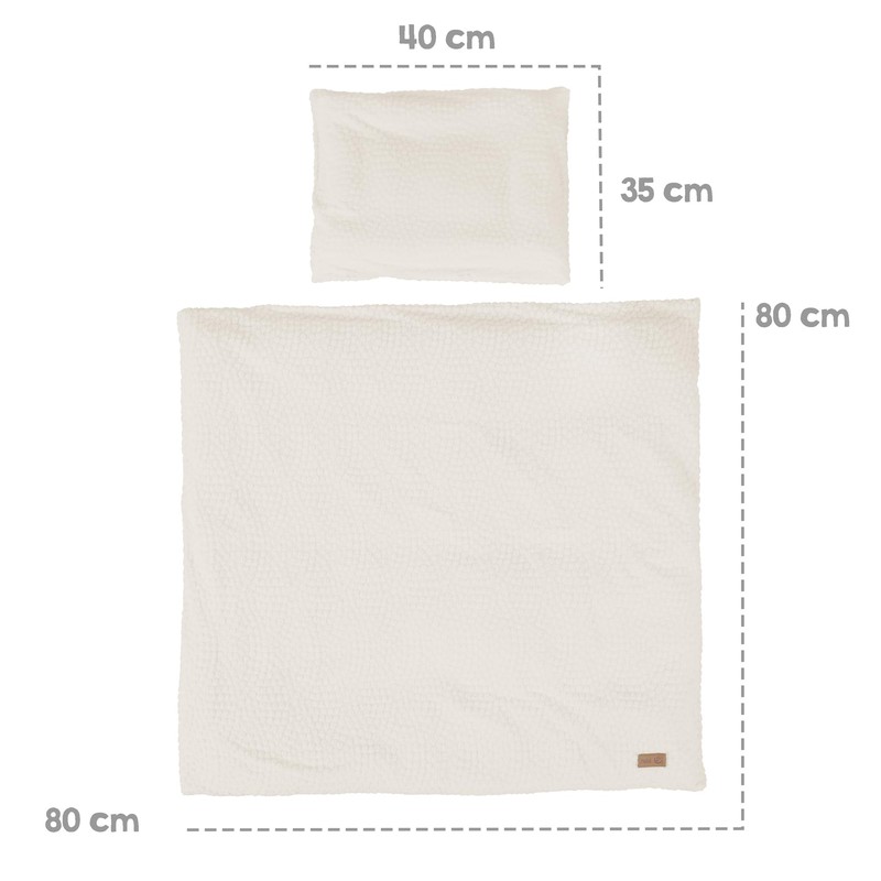 roba Seashells Oyster Baby Bed Linen, 80 x 80 cm,