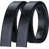 Barry.Wang Men's Leather Belt Black Ratchet Belt with 3 Automatic