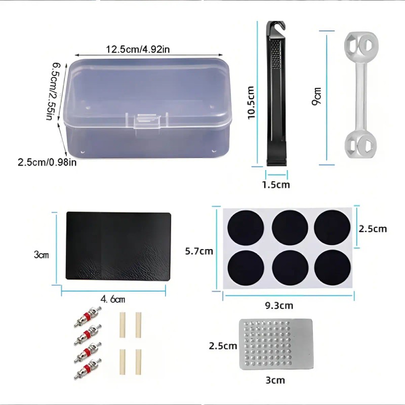 Kit Parches Vulcanizados Bicicleta Piezas Pegamento Wendynna