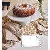 Gihyan Baptism Table Place Card, Gold Foil Greenery Tent Style