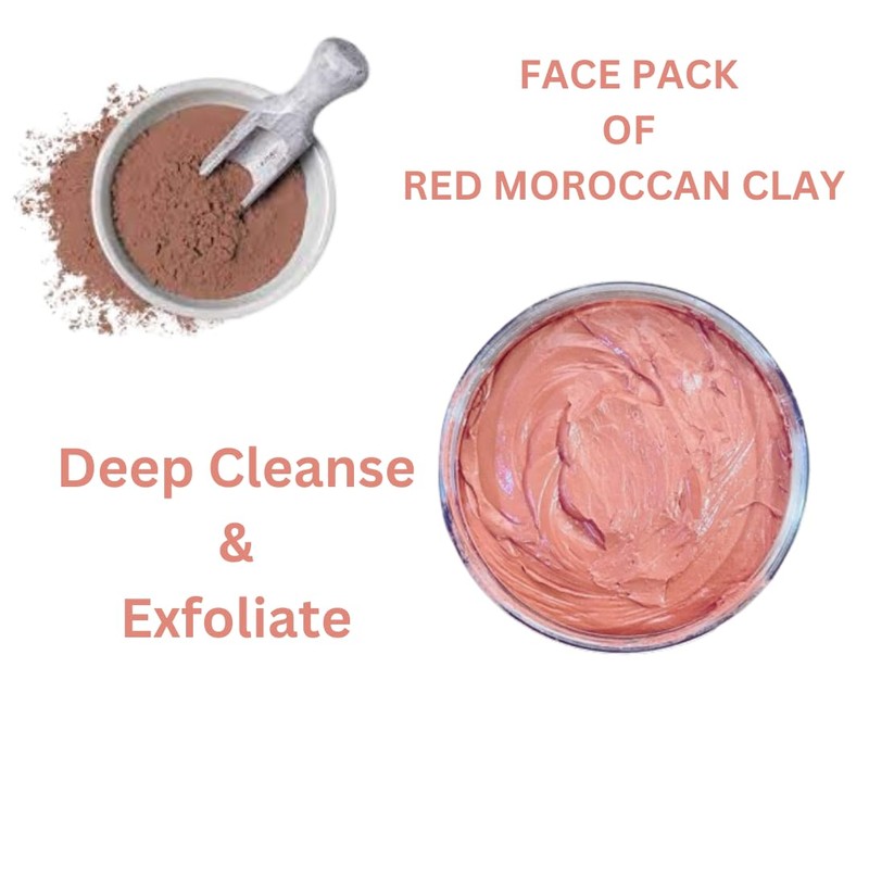 AATMANA Red Moroccan Clay Face Pack | Skin Firming |