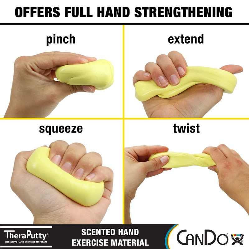 CanDo TheraPutty Scented Hand Exercise Putty For Rehabilitation, Exercises, Hand