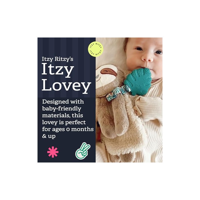 Itzy Ritzy - Itzy Lovey Including Teether, Textured Ribbons &