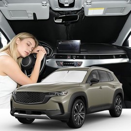 Parasol de parabrisas para Mazda CX-90 2024-2026, accesorios de parabrisas de coche, 4 capas de bloqueo de rayos UV, ajuste personalizado CX-90 240T, parabrisas delantero y plegable
